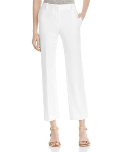Theory Harstdale Np Crop Flare Pants In White