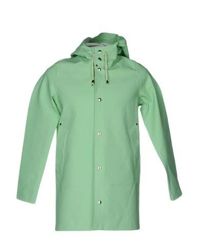 Shop Stutterheim Full-length Jacket In Light Green