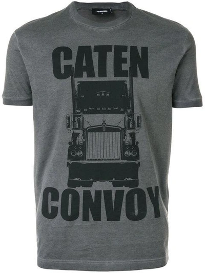 Shop Dsquared2 Caten Convoy Print T-shirt