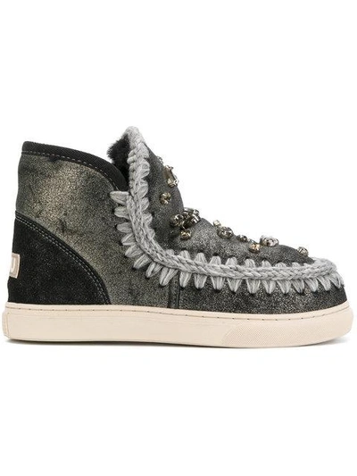 Shop Mou Embellished Eski Boots