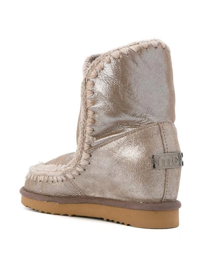 Shop Mou Eskimo Boots In Neutrals