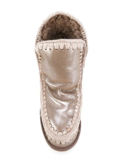 Shop Mou Eskimo Boots In Neutrals