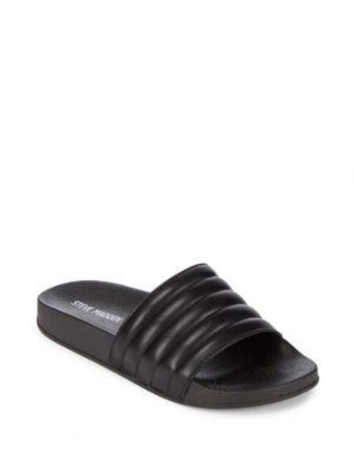 Steve Madden Aviana Slide Sandals In Black