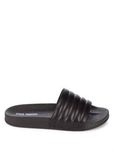 Shop Steve Madden Aviana Slide Sandals In White