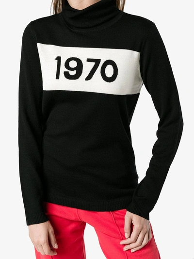 Shop Bella Freud 1970 Turtle Neck Jumper In Black