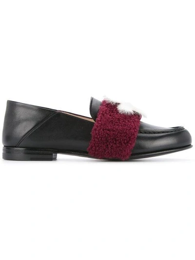 Shop Fendi Embellished Loafers