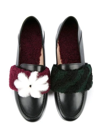 Shop Fendi Embellished Loafers