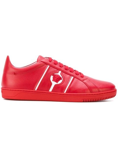 Shop Versace Medusa Sneakers - Red