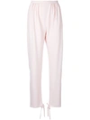 Chloé Ankle Tie Fastening Trousers In Pink
