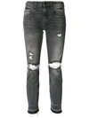 R13 distressed skinny jeans,R13W008730512229915