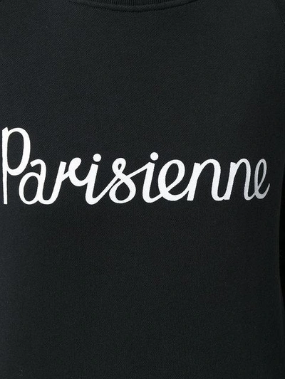 Shop Maison Kitsuné Parisienne Sweatshirt In Black