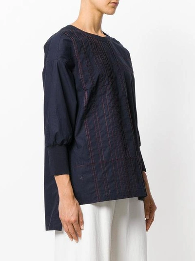 Shop Dkny Classic Shift Top In Blue