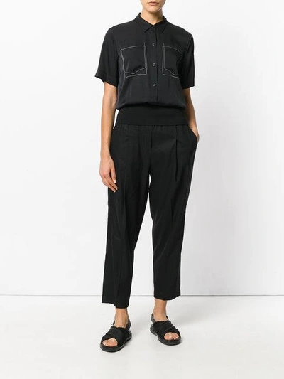 Shop Dkny Patch Embroidered Shirt