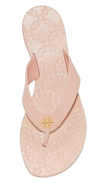 Shop Tory Burch Monroe Thong Sandals In Light Makeup