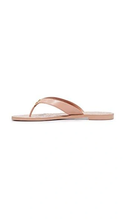 Shop Tory Burch Monroe Thong Sandals In Light Makeup