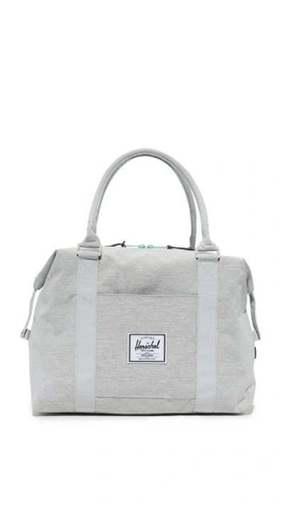 Herschel Supply Co Strand Duffel Bag In Light Grey Crosshatch/lucite