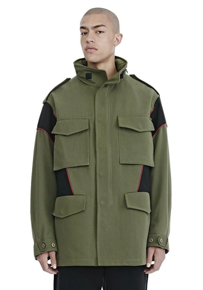 Shop Alexander Wang Hybrid Field Jacket In Military Green