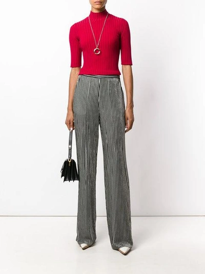 Shop Etro Striped Straight Trousers
