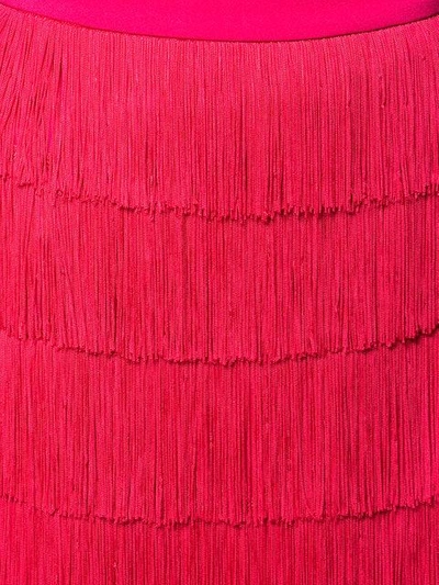 Shop Stella Mccartney Tassled Skirt In Red