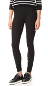JAMES PERSE RUCHED ANKLE LEGGINGS