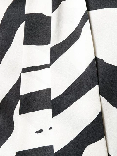 Shop Lanvin Graphic Stripe Blouse - Neutrals In Nude & Neutrals