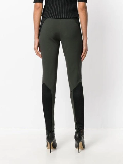 Shop Versace Panelled Stretch Trousers