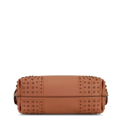 Shop Tod's Wave Bag Small In Brown