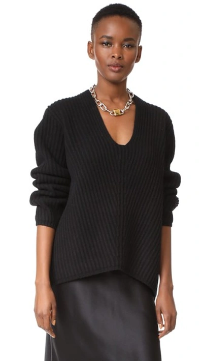 Shop Acne Studios Deborah L Sweater In Black