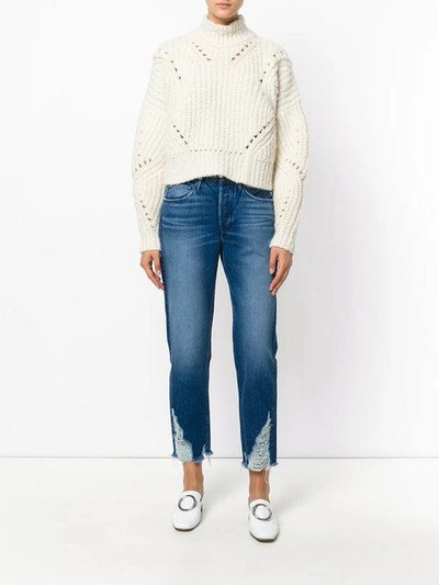 Shop 3x1 Higher Ground Boyfriend Jeans In Blue