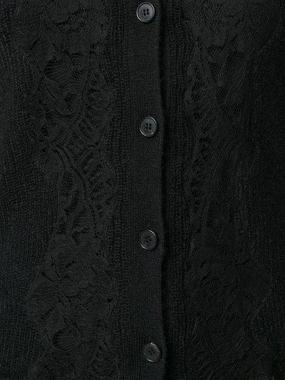 Shop Givenchy Lace Panel Cardigan