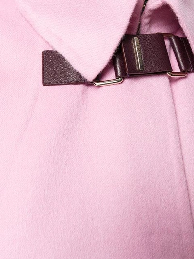 Shop Versace Cape Coat - Pink