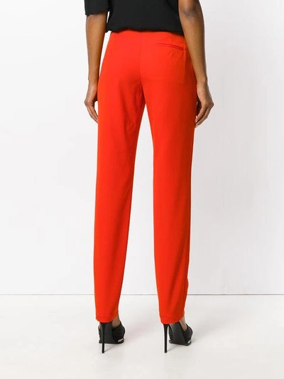Shop Lanvin Straight-leg Trousers In Red