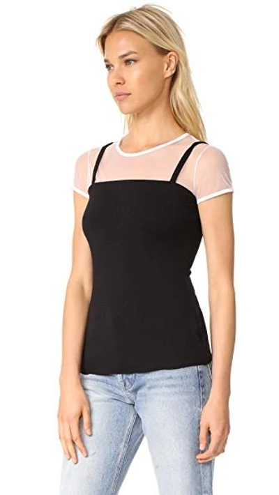 Shop Bailey44 Barre Top In White/black