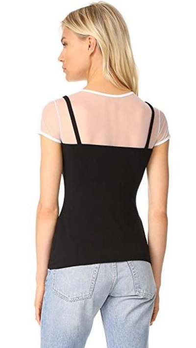 Shop Bailey44 Barre Top In White/black