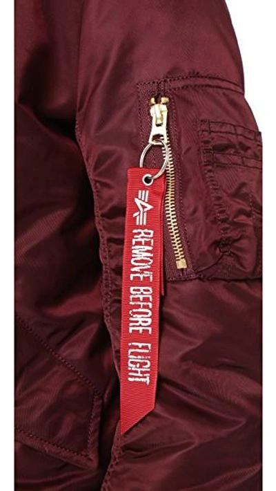 Shop Alpha Industries Ma-1 Reversible Bomber Jacket In Maroon