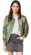 Alpha Industries L-2b Natus Men's Bomber Jacket In Sage Green