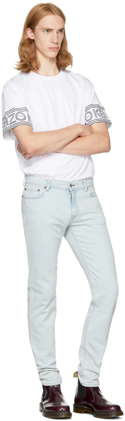 Kenzo White Logo Sport T-shirt In 01 White