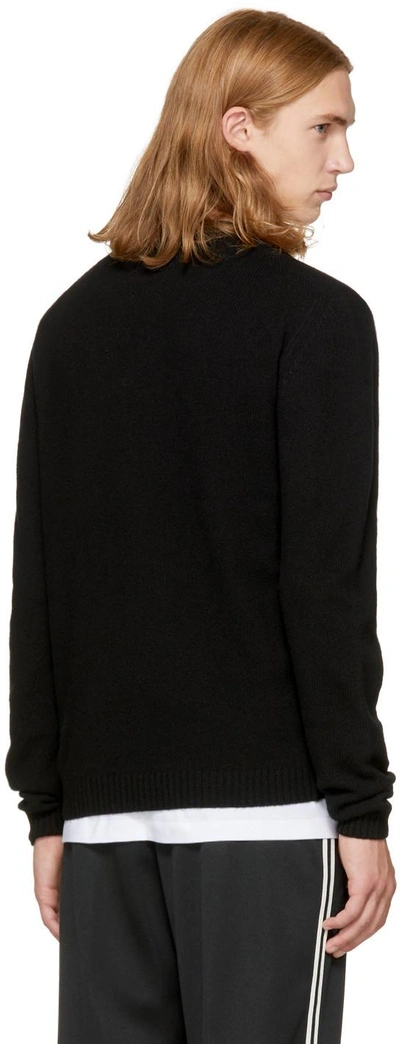 Shop Versace Black Small Medusa Sweater