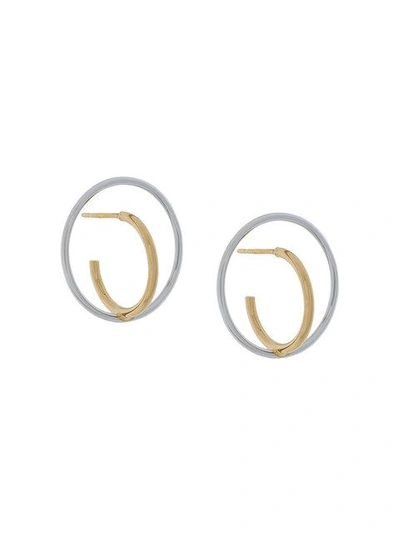 Shop Charlotte Chesnais Saturn Small Earrings In Metallic