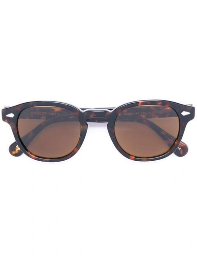 Shop Moscot Lemtosh Sunglasses In Brown