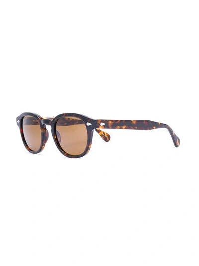 Shop Moscot Lemtosh Sunglasses In Brown