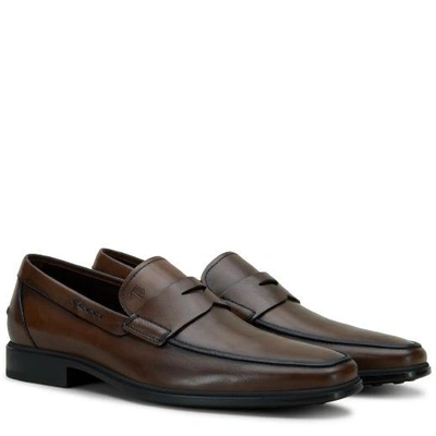 Shop Tod's Loafers In Leather In Brown