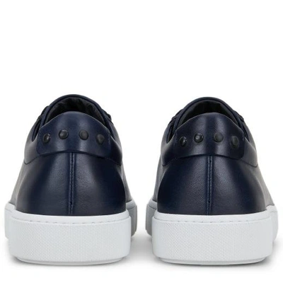 Shop Tod's Sneakers In Leather In Blue