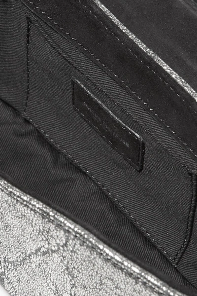 Shop Jérôme Dreyfuss Bob Metallic Textured-leather Shoulder Bag