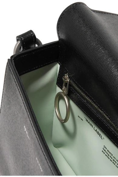 Shop Off-white Textured-leather Shoulder Bag