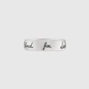 GUCCI GUCCI BLIND FOR LOVE' RING IN SILVER,455247J84000701