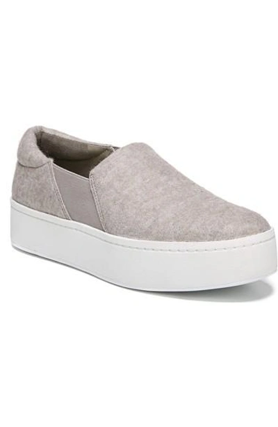 Shop Vince Warren Slip-on Sneaker In Oat Felt