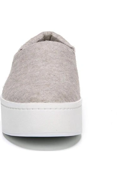 Shop Vince Warren Slip-on Sneaker In Oat Felt