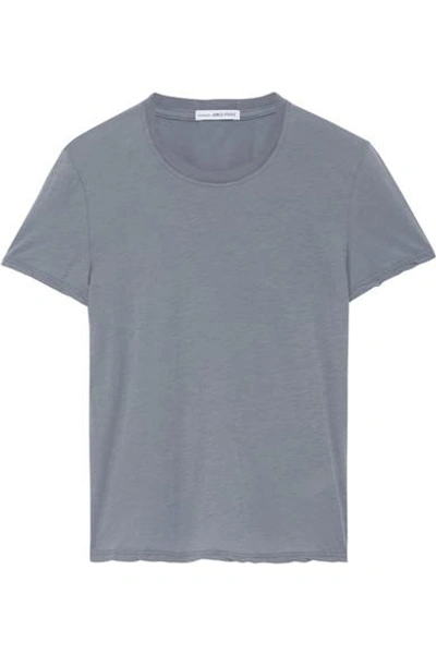 Shop James Perse Slub Cotton-jersey T-shirt In Stone