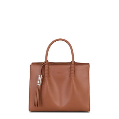 Tod's Shopping Bag Mini In Brown